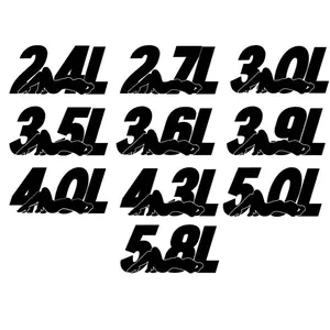 Choose An Engine Size Part 3 Vinyl Decal for Trucks and Cars - Multiple Color and Size Options many color durable design stickers window decal sticker