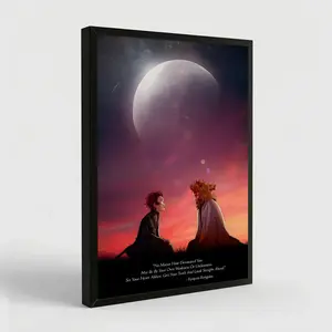 Demon Slayer Tanjiro & Rengoku Quote Poster, Inspirational Anime Wall Art, Aesthetic Decor for Fans Room