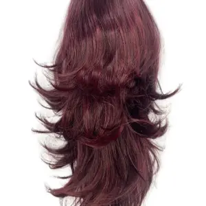 Victoria)18” color Burgundy con ligero rayos negros