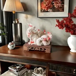 Huge Little Fox Fox Fairy Ornaments Desktop Decoration Gift For People Fine Workmanship Home Decoration Ornaments Birthday Gift