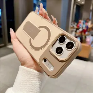 For Magsafe Kickstand Stand Phone Case For iPhone 17 Air 17E 16E 16 15 14 13 12 11 Pro Max Plus Magnetic Shockproof Bumper Cover