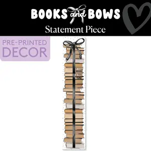 Vintage Book Stack Statement Piece | Books and Bows