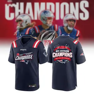 Men's fashion NEP x AFC East Champions Jersey White Navy Edition gift for true fans