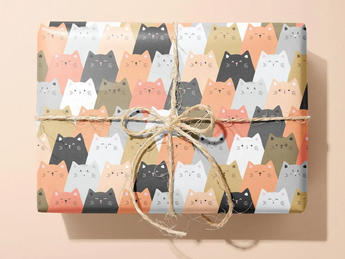 Funky Cat Wrapping Paper / Gift Wrap | Pet Gifts - Birthday - Ideal Gift