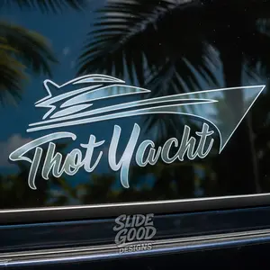 Thot Yacht Vehicle Truck Decal - Personalized Sticker for Car and Truck