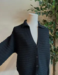 Black Knit Cardigan