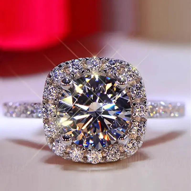 Elegant Rhinestone Decorated Ring, Exquisite Trendy Ring, Fashionable Jewelry for Women & Men As Gift, Solitaire Ring