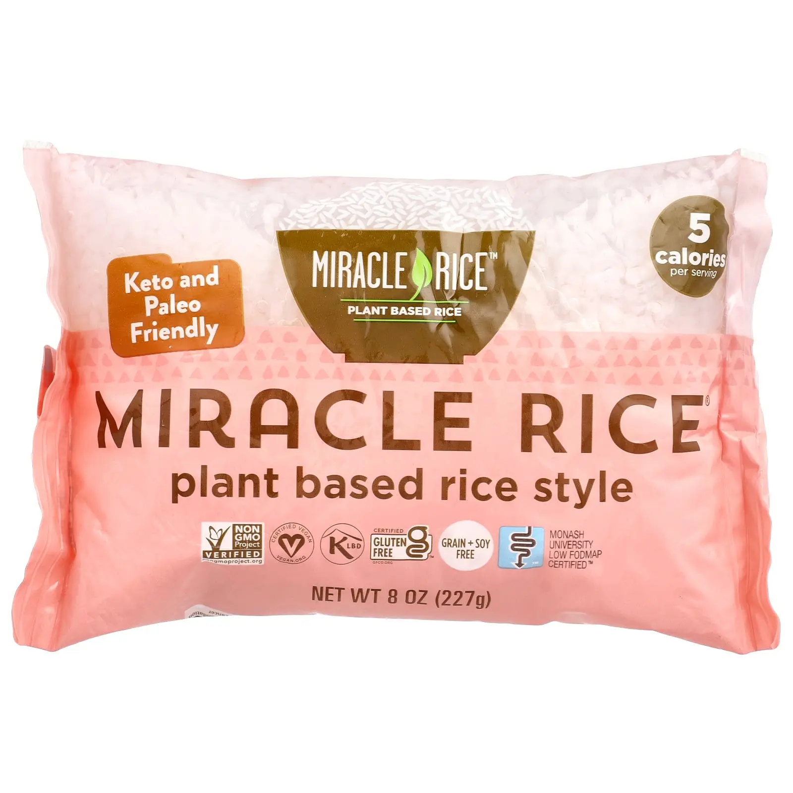 Miracle Noodle Miracle Rice®, Plant Based Rice, 8 oz (227 g) Miracle Noodle Miracle Rice®, Plant Based Rice, 8 oz (227 g)