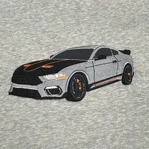 Custom Personalized Embroidered Heavyweight High Quality 100% Cotton Hoodie with Car Design Large Embroidered Logo on Back+Embroidered Front Logo SEE DESCRIPTION