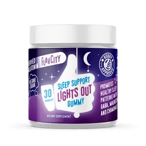 Lights Out Sleep Support Gummy - 30 Gummies - No Sugar - Plant Based Phyto Melatonin Chamomile Healthcare Dietary