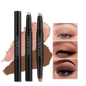 Double-headed eyeshadow stick eyemakeup peariescentwaterproof non-smudge brighteninghighlight eye shadowstick Cream Matte Silky Color Daily Shimmer Cosmetic