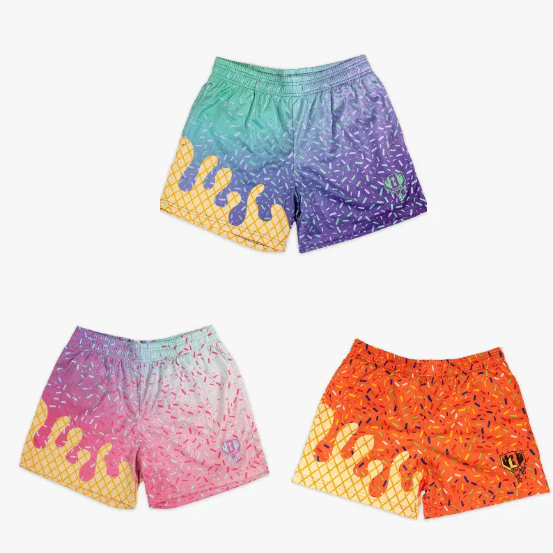 Baseball Lifestyle 101 New Ice Cream Collection Short – New Version Ice Cream Mesh Athletic Short for Youth & Adult