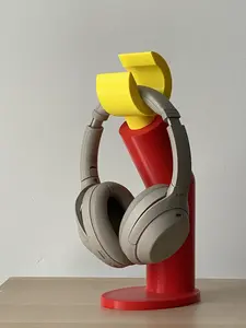 Minifigure Headphone Stand - 3D Printed Gaming Headset Holder for Gaming Setups, Perfect Gift for Gaming Enthusiasts