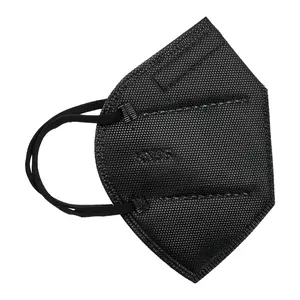 KN95 Face Masks 50 Pack – Black Particulate Respirator for Allergy Protection