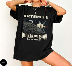 Artemis II Mission NASA Moon Mission Crew SLS Rocket Launch Shirt Space Gift Astronaut Program Apparel