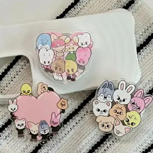 KPOP Magnetic Phone Grip Holder Stand,  Mount Magnetic Adhesive, Kawaii Kpop Phone Accessories, Cute Character Kindle Holder