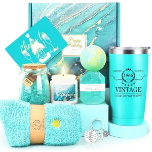 60th Birthday Gifts for Women,  1966  Basket with Tumbler, Gifts for 60 Year Old Women,  60 Year Old Birthday  Ideas for Mom, Sister, Wife, , Grandma