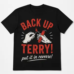 Back-Up Terry Firework T-Shirt, Independence Day U