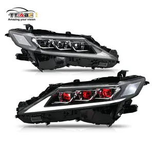 TT-ABC Carbon Fiber LED Headlights for 2018-2024 Toyota Camry 8th Gen Headlight Assemby