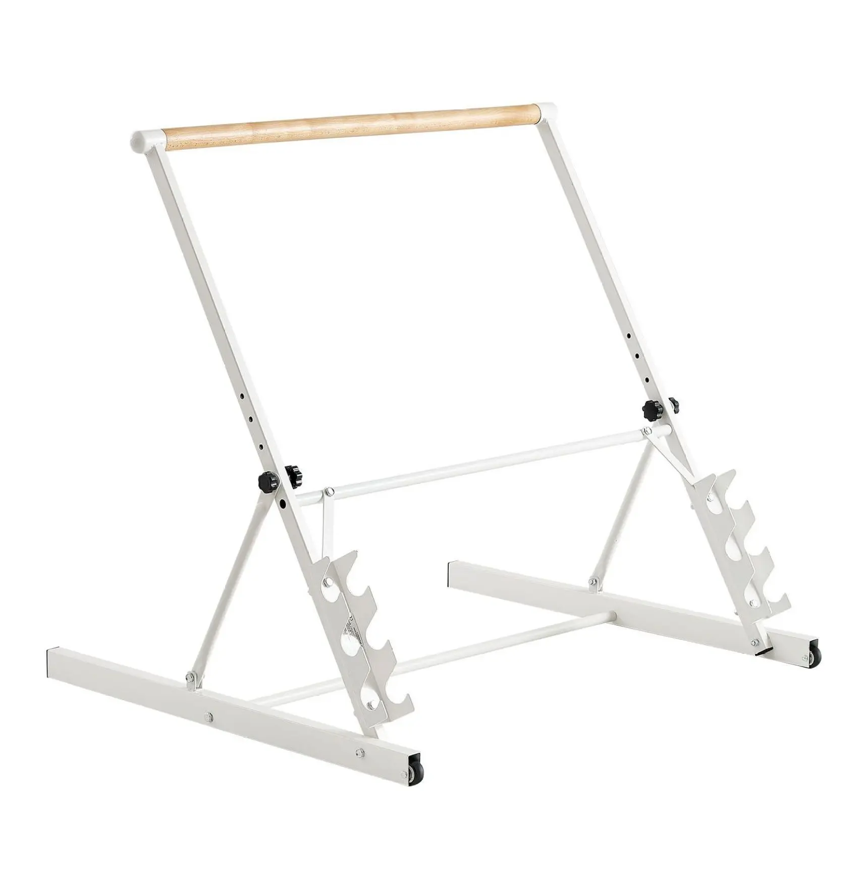 Ballet Barre - 3ft Portable Adjustable Barre for Home, Dance, Pilates, Yoga - Freestanding Fitness Bar for Adults & Teens - Foldable Stretch Bar w/ Wheels Default
