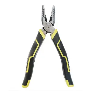 8 Inch Wire Cutting Pliers, Industrial Grade Steel Cable Cutters, Tiger Skin Design, Ideal for Home Appliance Repair
