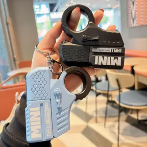 New Stress Relief Ring Gun Trendy Toy Agent Golden Finger Shell Ejection Finger Mini Fidget Gun Shooting