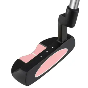 COSTWAY - Junior Mallet Putter Individual Gold Club for Kids Ages 11-14-Pink