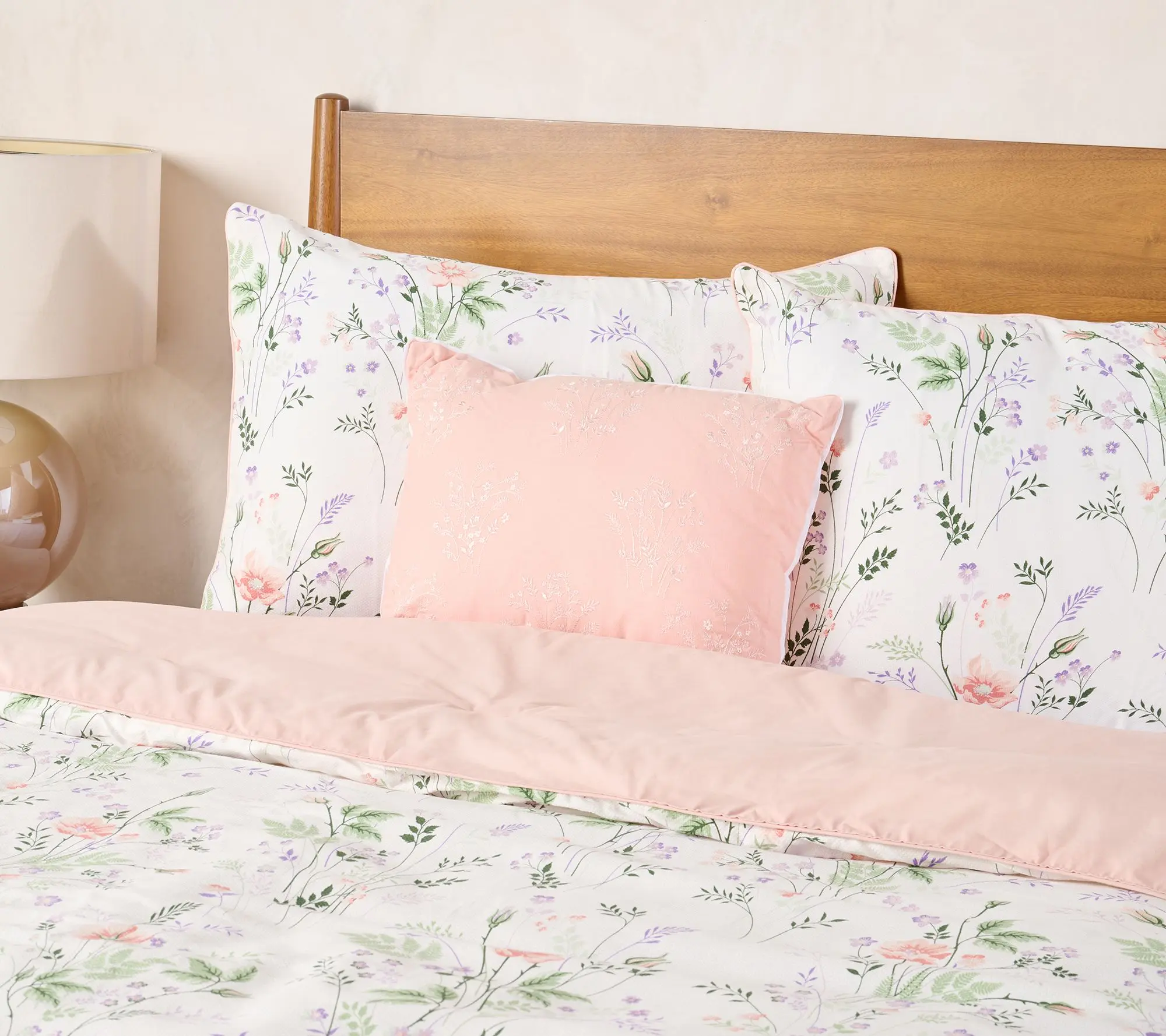 Home Reflections Cotton Pique 4pc Comforter Set- Queen