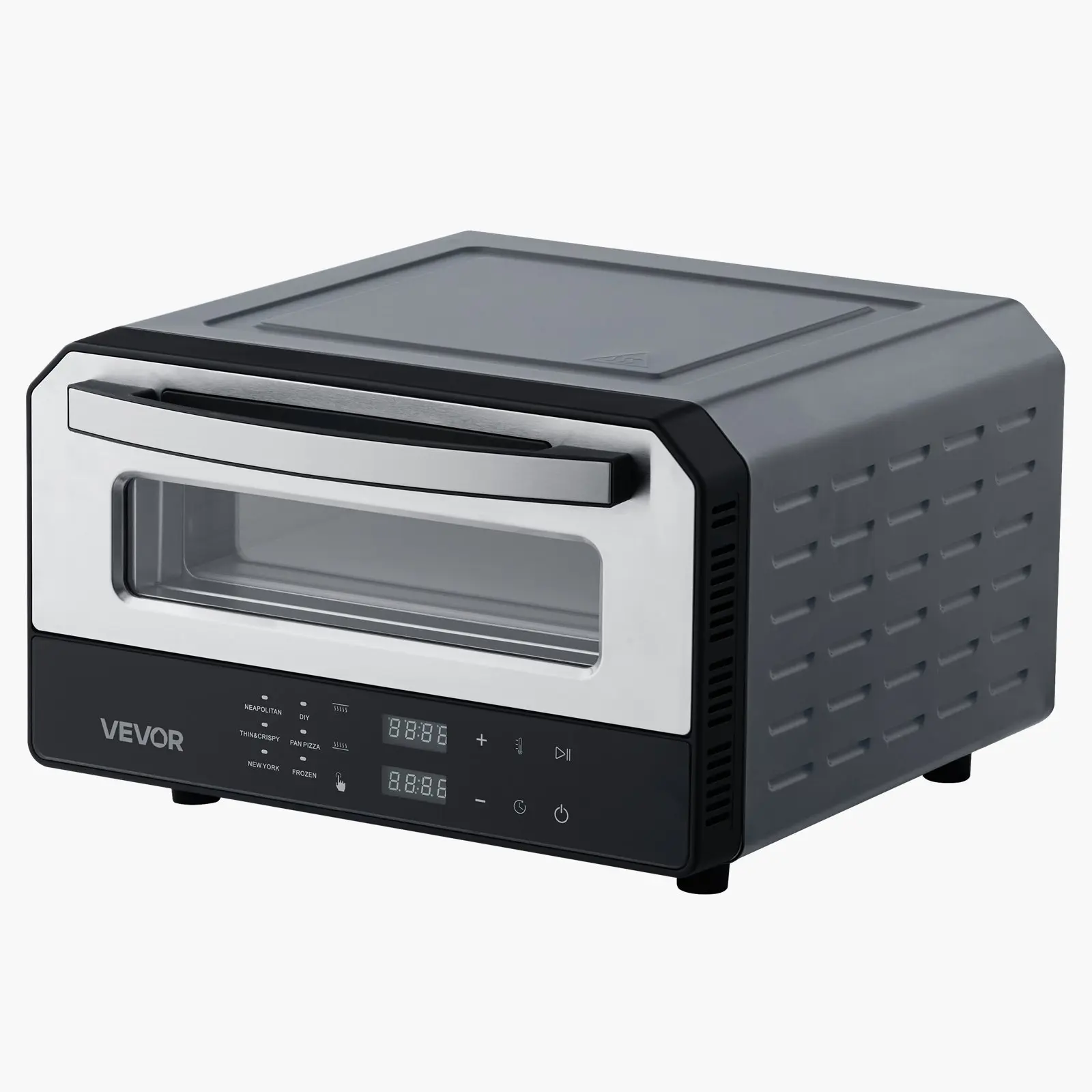 【DealsForYouDays】VEVOR Electric Pizza Oven, Smart Pizzas Maker Indoor with 5 Preset, 12-Inch Countertop Pizza Cooker w/ Touch Srceen, 750 ℉   Max Temp, 2-Min Rpaid Baking Oven Thin & Crispy, Neapolitan, Frozen, New York Appliance Oven Tray Convection Oven