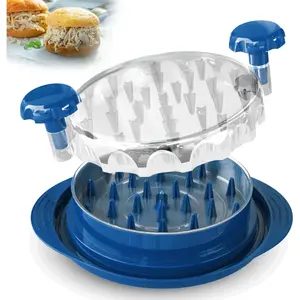 Shredder with Tray – Fast & Easy Meat Shredder for Pulled, Pork or Beef – BPA-Free, Anti-Slip Base, Dishwasher Safe – Manual BBQ Gadget – Designed in USA – Cozy