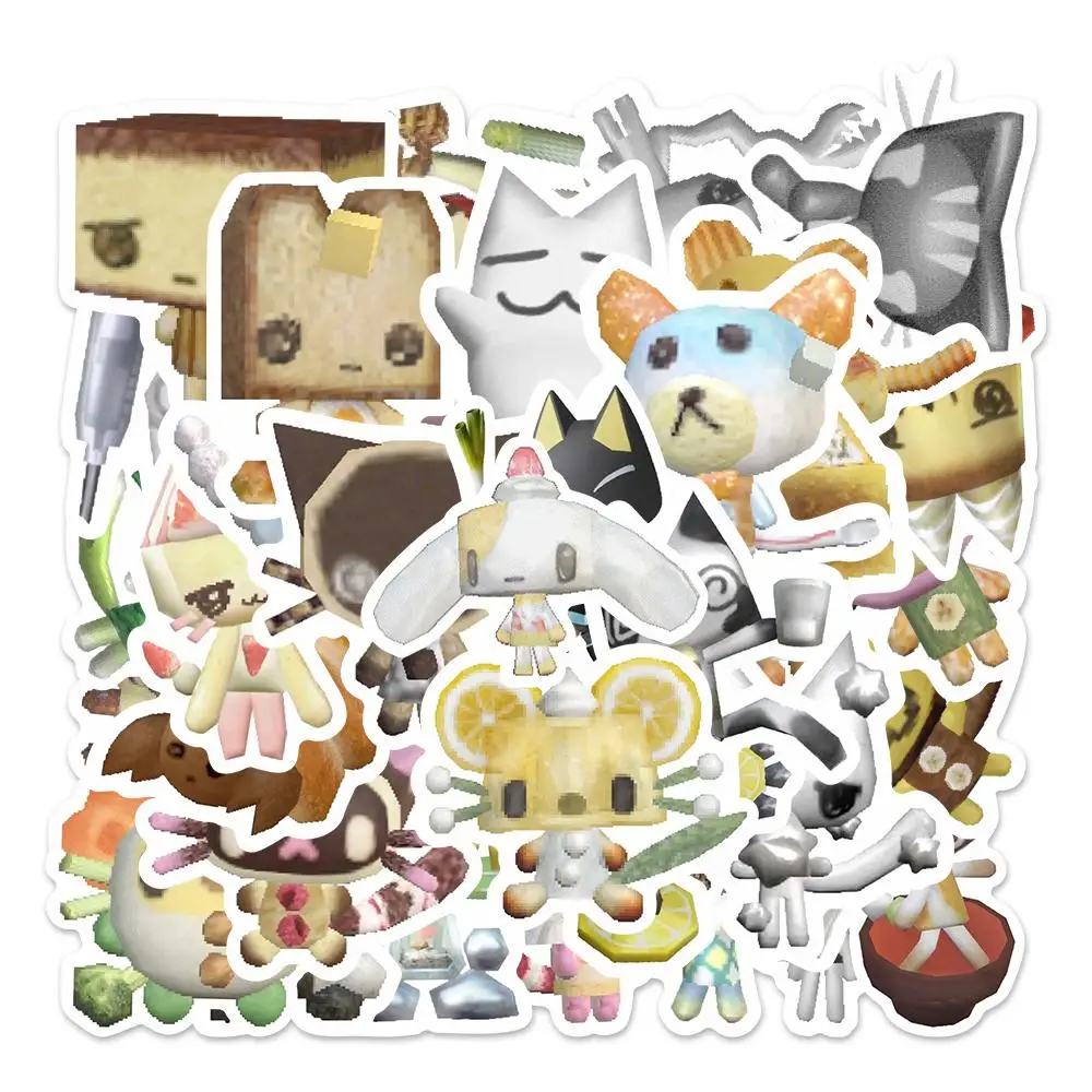 Cute Animal Pattern Sticker, 54pcs/pack Waterproof Self Adhesive Decor Paper, Decor Sticker for Gift Greeting Card Water Bottle Laptop Phone