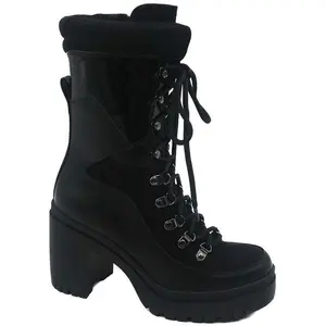 Houndstooth Boots All Black