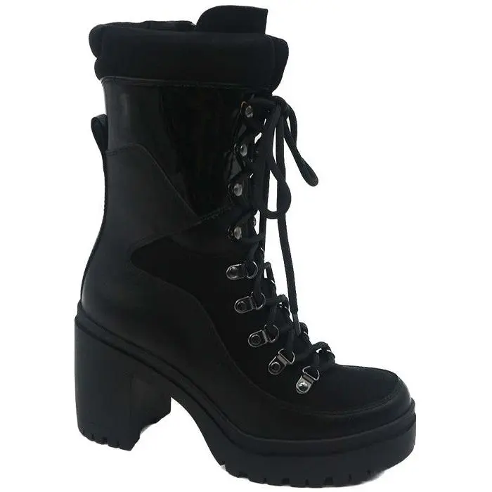 Houndstooth Boots All Black