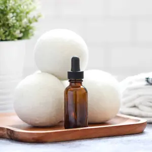 Dryer Duo: Aromatherapy Laundry Dryer Balls with Oil Refill (2 dryer balls with oil refill) Household