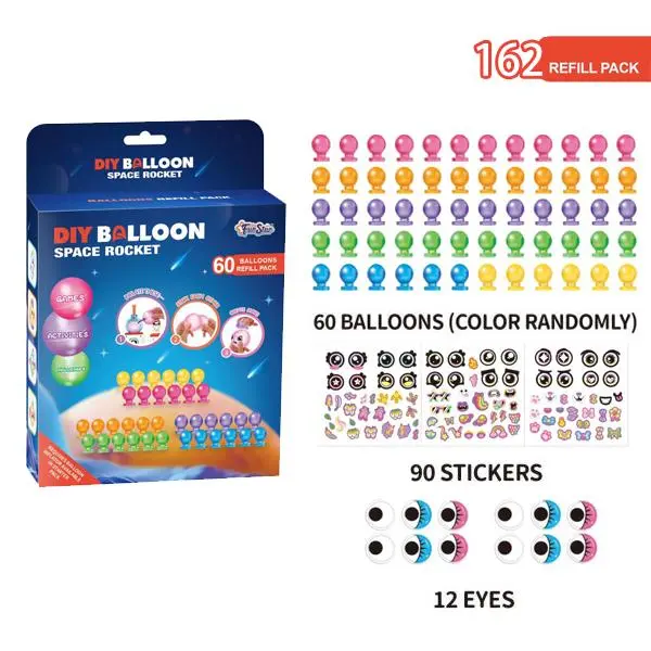 Accessories, Magic Sticky Balloon Refill Pack,Suitable for various DIY magic balloon air pump toys