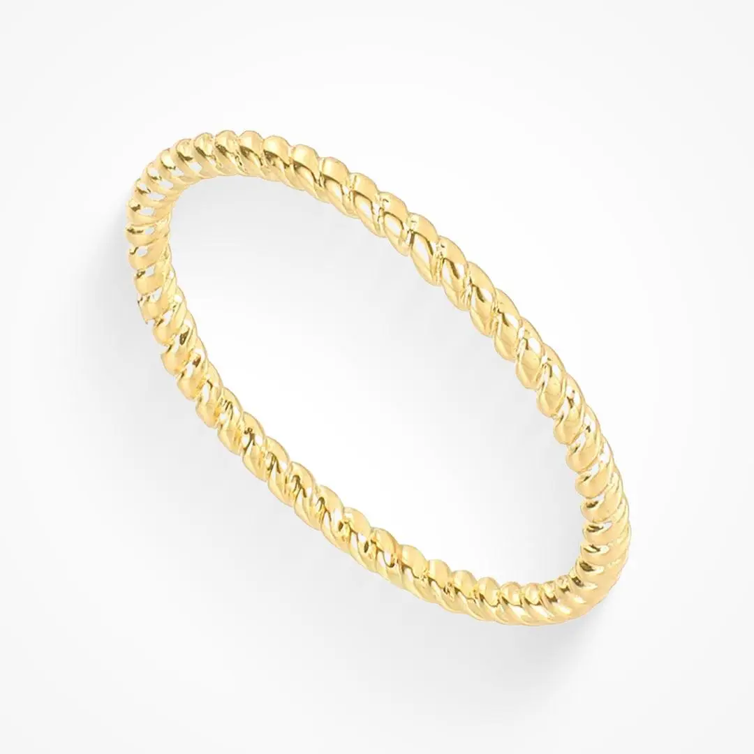 EVRY JEWELS Gold or Silver Plated Stainless Steel Women's Waterproof EVRYday Ring