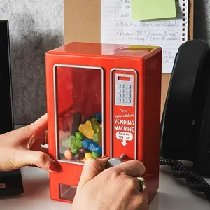 Mini Candy Vending Machine, Candy Storage Machine, Cute Desktop Candy Machine, Gift For Friends Or Girlfriend
