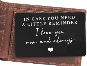 Love Message Wallet Card – A Sweet Daily Reminder Card for Him, Thoughtful Gift for Boyfriend or Husband