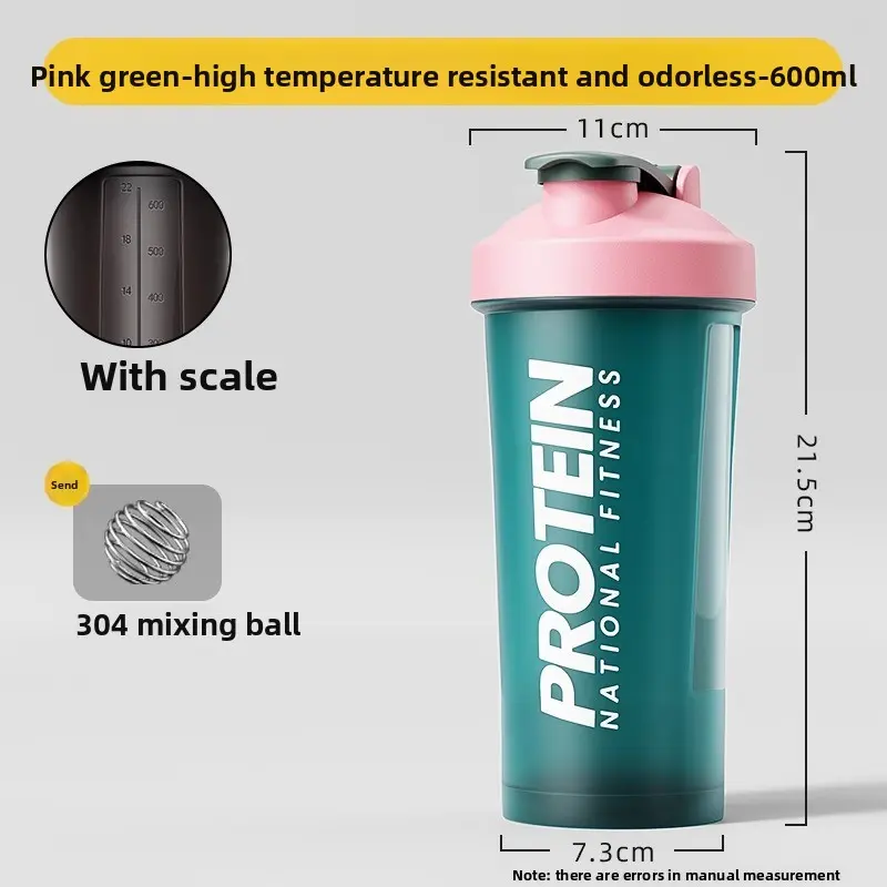 Pink-green 600ML - with scale + 304 mixing ball