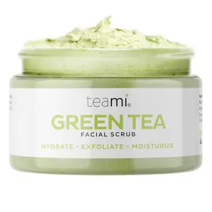 Teami Green Tea Facial Scrub Cleansing   Exfoliator Skincare Organic Gentle Hydrate Cleanser