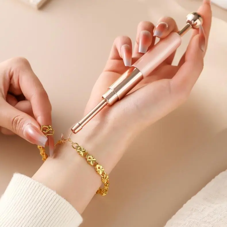 Quick Bracelet Fastener Tool Helper Double Head Jewelry Clasp Aid Easy Stick Necklace Hook Arthritis Aid Time Saver Valentine Gift for Her Mom