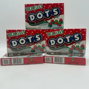 Holiday DOTS Assorted Fruit Gumdrops 6.5oz Theater Box – Chewy Classic Candy Snack