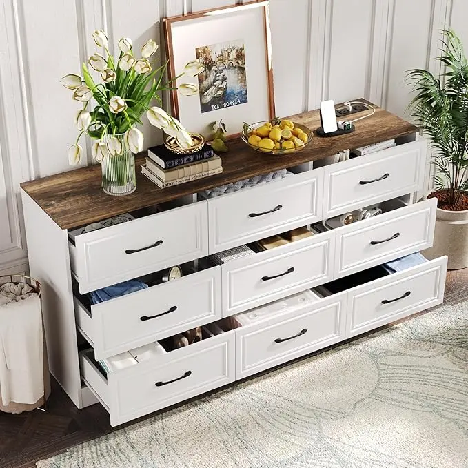 Farmhouse White (9 Drawers)
