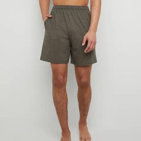 Hanes Essentials Men's Cotton Shorts With Pockets 7.5" Underwear Comfortable Fit Soft Stretch Fabric Breathable O8790 Jersey Sports