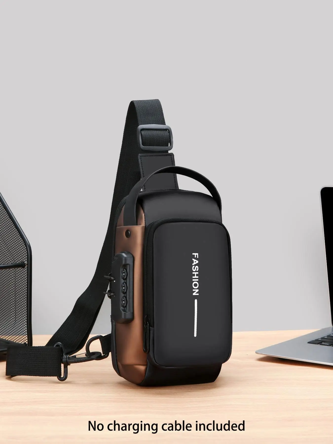 Men's Small Crossbody, Anti-Theft Sling Chest Backpack with Password Lock, Multi-Functional Water-Resistant Pack, Adjustable Strap for Cycling, Travel, Camping, Daily Outdoor Fashion, Multifunction Messenger Bag, Travel Essentials