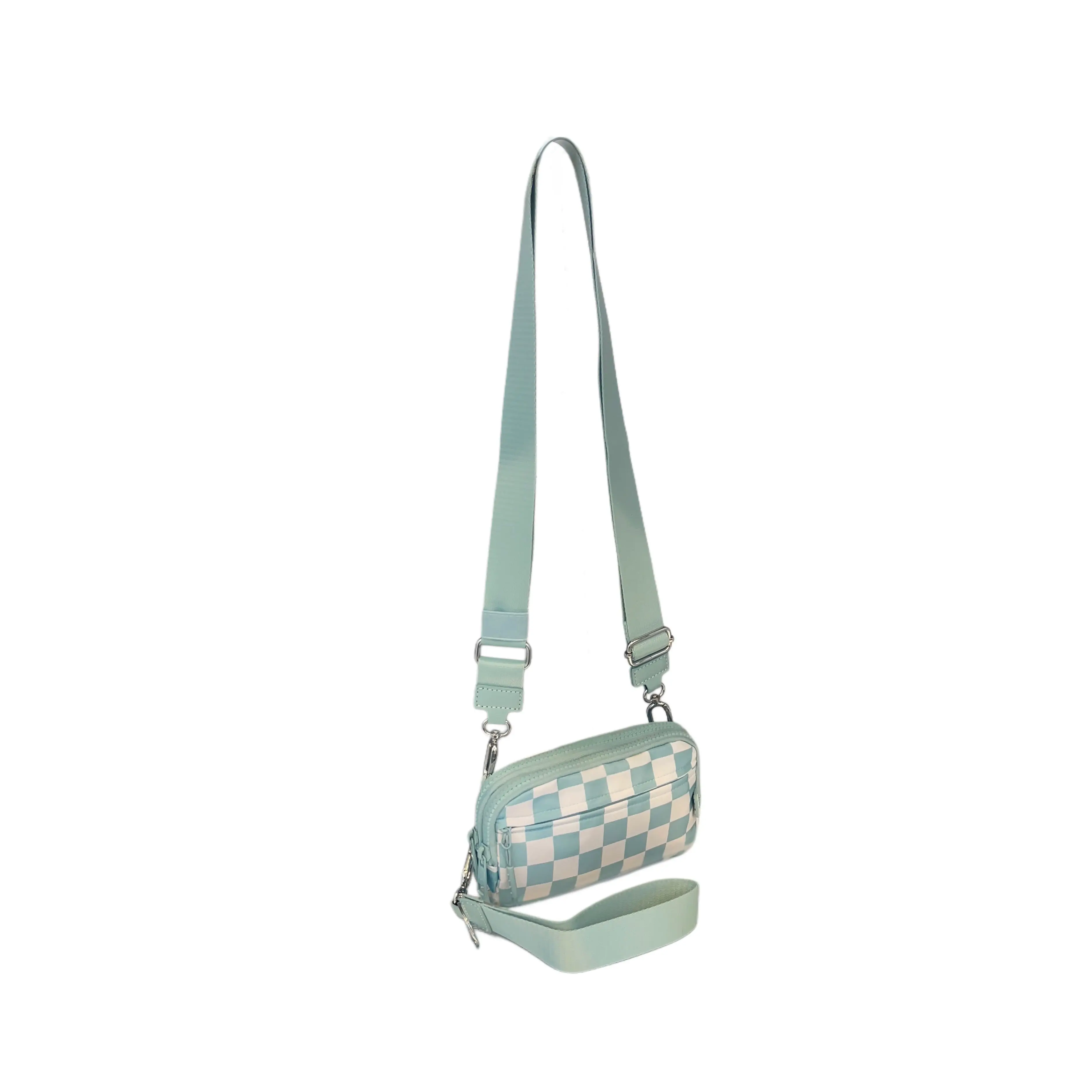 Ice Blue Checkered (with strap)