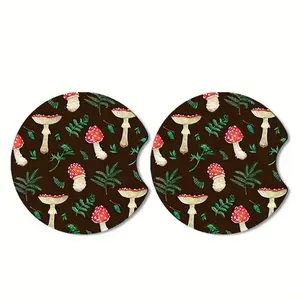 Car Coasters, Cartoon Cat Pattern Waterproof Car Cup Mat, Car Interior Decoration Accessories, Car Ornament