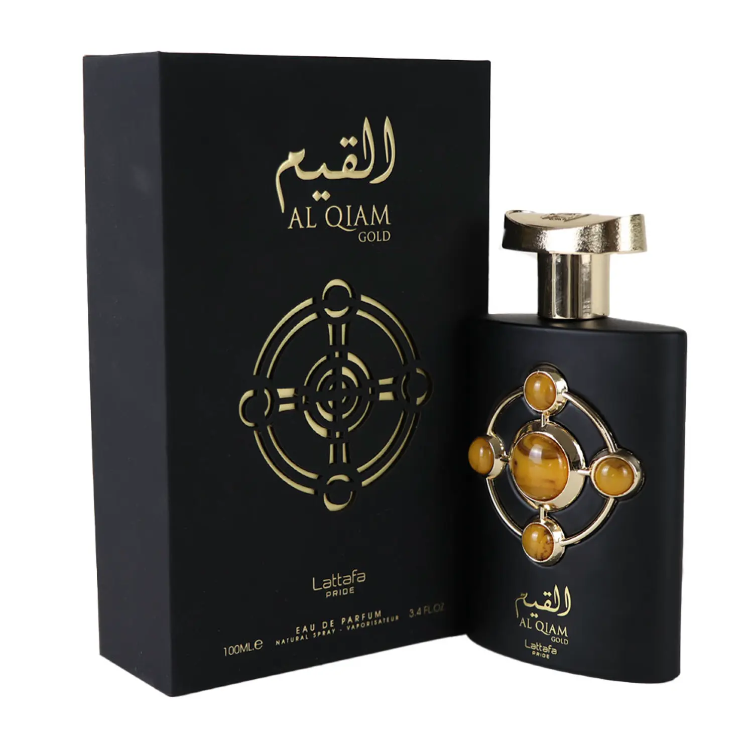 Lattafa Pride Al Qiam Gold for Unisex Eau de Parfum Spray, 3.4 Ounce