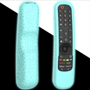 Case Cover for  Magic Remote 2021-2024,   Sleeve for   TV Remote Control MR24GN MR23GA MR22GA AN-MR21GA Glow in The Dark Blue