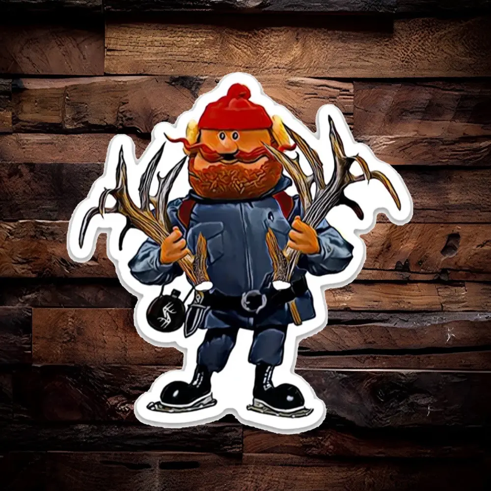 Yukon Cornelius shed antler hunting sticker Rudolph Christmas Vinyl Hunting Sticker!